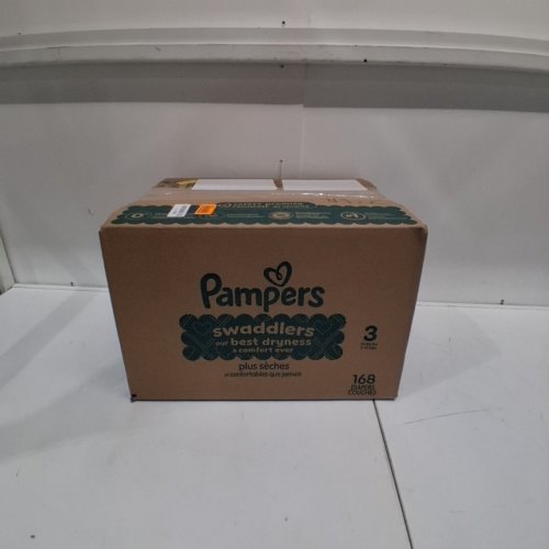 168PK PAMPERS SWADDLERS DISPOSABLE DIAPERS - SIZE 3 (13-26LBS) image 3