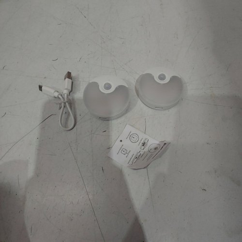2PK MOTION SENSOR AUTOMATIC ON/OFF RECHARGEABLE NIGHT LIGHT - WHITE image 2