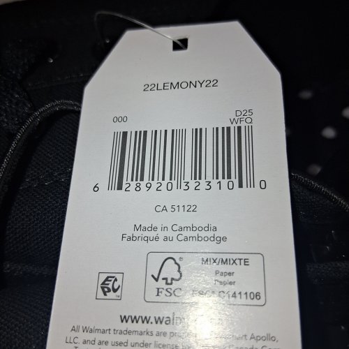 WOMEN'S TIME AND TRU CASUAL LACE UP SNEAKERS - SIZE 10 - BLACK (STYLE: 22LEMONY22) image 2