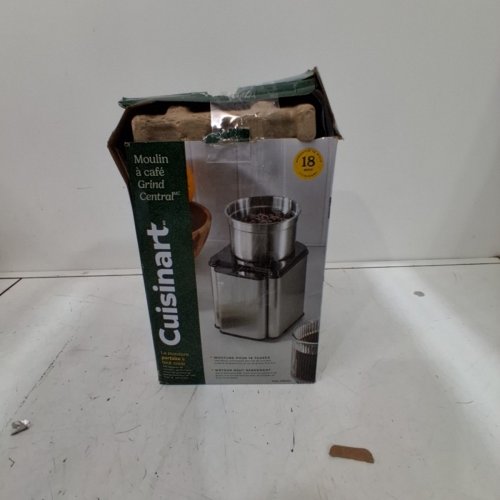 CUISINART ELEMENTAL SERIES GRIND CENTRAL AUTOMATIC COFFEE GRINDER - 18 CUPS - STAINLESS STEEL/BLACK (MODEL: DCG-12BCC) image 5