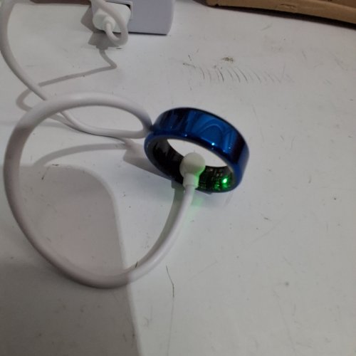 UNISEX SMART RING HEALTH SLEEP MONITORING STEP COUNTER COMBATIBLE WITH JYOUPRO APP- SIZE 12 - BLUE image 2