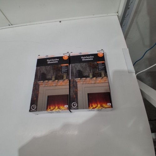 2PK WAY TO CELEBRATE! LED PUMPKIN GARLAND LIGHTS - 45 LED, 6FT LIGHTED LENGTH EACH - ORANGE/BLACK image 3