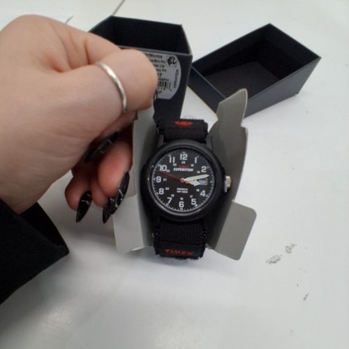 MEN'S TIMEX EXPEDITION CAMPER NYLON FAST STRAP WATCH - 38MM - BLACK (MODEL: T400119J) image 2