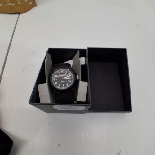 MEN'S TIMEX EXPEDITION CAMPER NYLON FAST STRAP WATCH - 38MM - BLACK (MODEL: T400119J) image 4