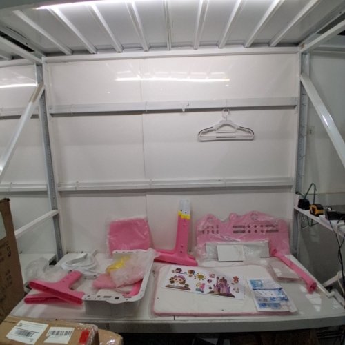 KID'S ADJUSTABLE HEIGHT STUDY DESK - PINK/WHITE image 2