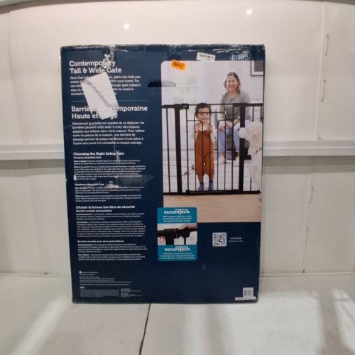 SAFETY 1ST CONTEMPORARY TALL & WIDE GATE WITH SECURETECH - 29"-47" X 36" - BLACK - (MODEL: GA176CBLKF2) image 4