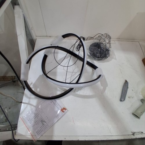 MAYNA MODERN IRREGULAR RING PENDANT LIGHT - 20.3"/6000K - BLACK (MODEL: ‎4606-3P-A08) image 3