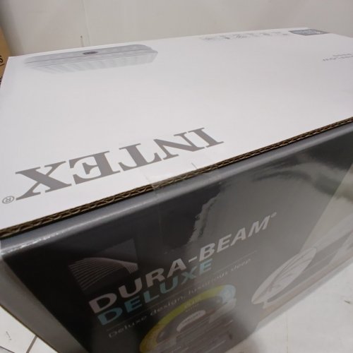 INTEX DURA-BEAM DELUXE SUPREME AIR-FLOW AIR MATTRESS WITH BUILT-IN ELECTRIC PUMP - 20" QUEEN - GREY (MODEL:64489ED) image 5