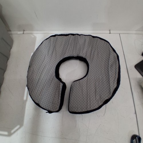 NON-SLIP SOFT DONUT PILLOW - 12" - BLACK image 3