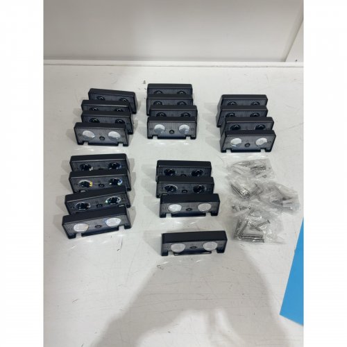 20PK SOLAR FENCE LIGHTS LED WATERPROOF AND RGB - BLACK image 3
