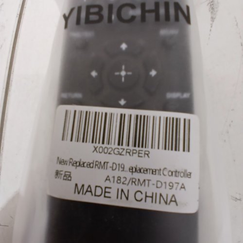 YIBICHIN REPLACEMENT REMOTE CONTROL FIT FOR SONY DVD PLAYER - BLACK (MODEL: RMT-D197A) image 2