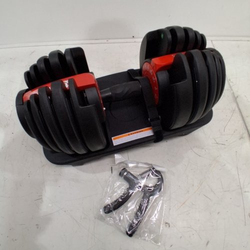 HAKENO 15-IN-1 ADJUSTABLE DUMBBELL - 52.5LB - BLACK/RED image 2