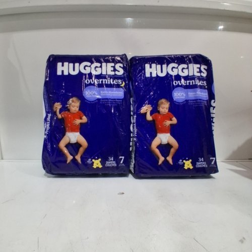 68pk HUGGIES DISNEY BABY OVERNITES ALL-NIGHT PROTECTION AND COMFORT - SIZE 7 - 41LB image 2