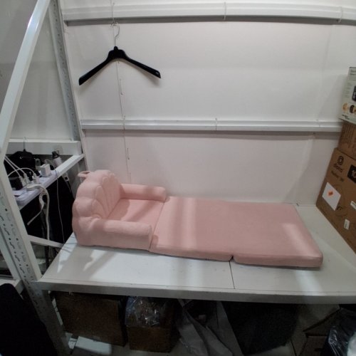 BLISSFUL DIARY 2-IN-1 CONVERTIBLE KIDS COUCH-13.70" X 7.1"- PINK SHELL- (MODEL:‎SFBKGM) image 2