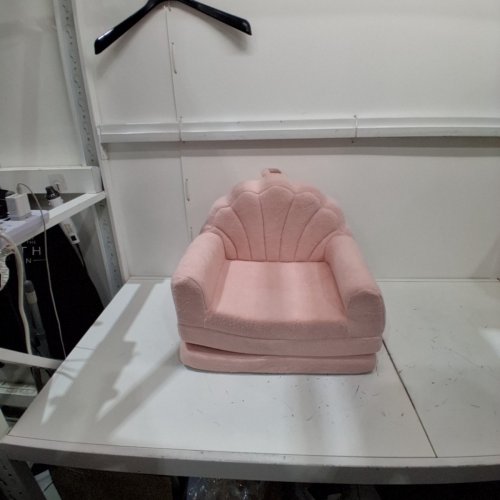 BLISSFUL DIARY 2-IN-1 CONVERTIBLE KIDS COUCH-13.70" X 7.1"- PINK SHELL- (MODEL:‎SFBKGM) image 3