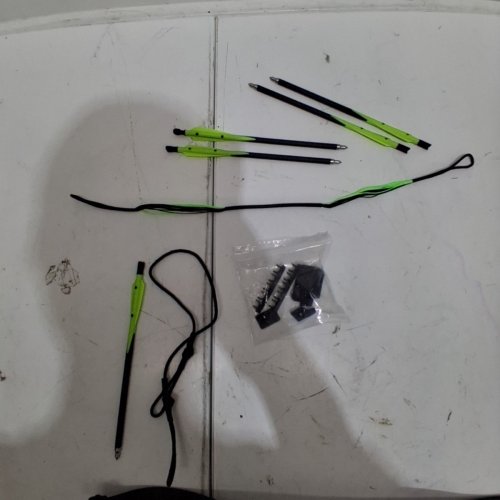 BARNETT DEMUN TRI-STRIKE AMBIDEXTROUS MINI CROSSBOW 3-SHOT MAGAZINE & PRECISION SIGHTS - 180FPS - 50LB DRAW - BLACK/GREEN (MODEL:‎ BAR50013) image 3