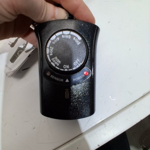 HBN OUTDOOR LIGHT SENSING COUNTDOWN TIMER WITH REMOTE CONTROL - 125 V; 15A/1875W RESISTIVE; 10A/1250W TUNGSTEN; 1/2 H/P - BLACK (MODEL: BNC-60/U204R) image 2