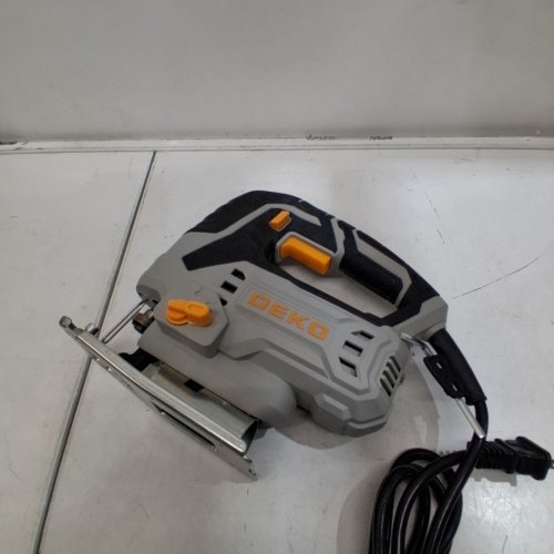 DEKOPRO ELECTRIC CORDED JIGSAW TOOL WITH 6 VARIABLE SPEED, 4 ORBITAL SETTINGS, ±45° BEVEL CUTTING - GREY - (MODEL: DKJS55XL65) image 3