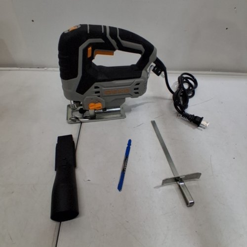 DEKOPRO ELECTRIC CORDED JIGSAW TOOL WITH 6 VARIABLE SPEED, 4 ORBITAL SETTINGS, ±45° BEVEL CUTTING - GREY - (MODEL: DKJS55XL65) image 7
