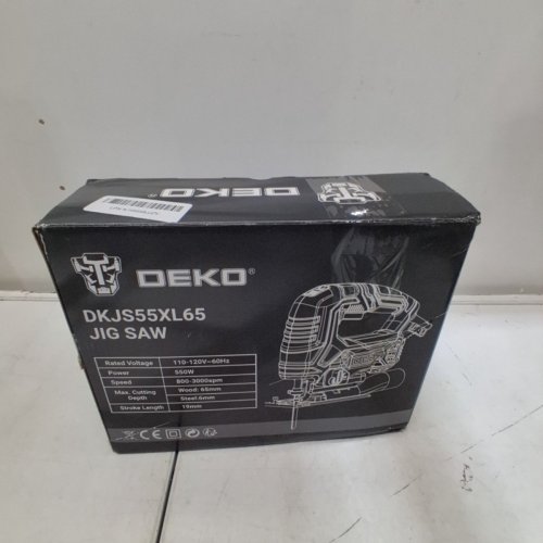 DEKOPRO ELECTRIC CORDED JIGSAW TOOL WITH 6 VARIABLE SPEED, 4 ORBITAL SETTINGS, ±45° BEVEL CUTTING - GREY - (MODEL: DKJS55XL65) image 8
