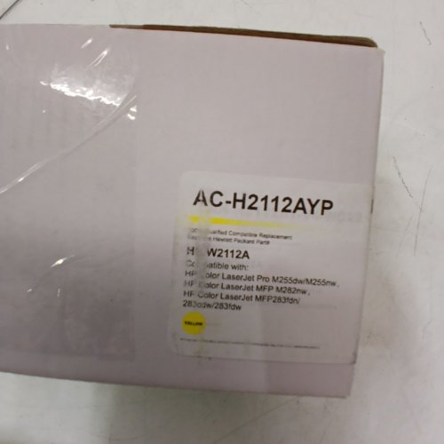 PREMIUM TONER CARTRIDGE - COMPATIBLE WITH SELECT LASERJET PRO MODELS - YELLOW INK (MODEL: AC-H2112AYP) image 4