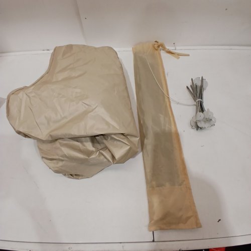 POP UP BUBBLE TENT WITH WATERPROOF TOP COVER - 10FT X 9.2FT - 8 PERSON - BEIGE (MODEL: 121085) image 6
