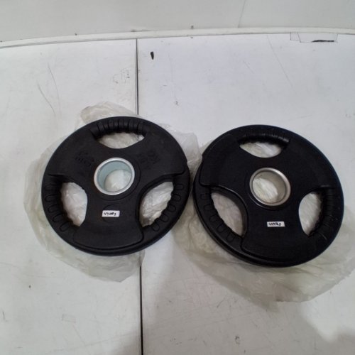 2PK LIONSCOOL RUBBER COATED OLYMPIC BARBELL WEIGHT PLATE - 10LBS (MODEL: LCLCA-3HPLATE) image 3