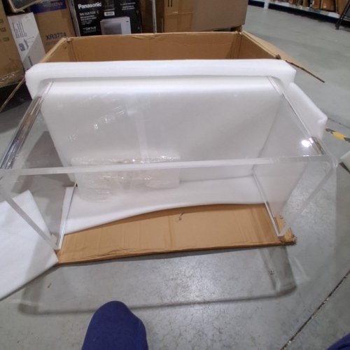 VEVOR ACRYLIC C-SHAPED TABLE - 16" X 16" X 32" - CLEAR (MODEL: YKB003U) image 4