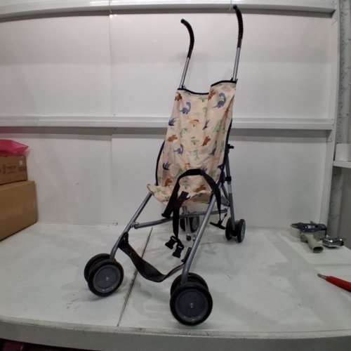COSCO KIDS UMBRELLA STROLLER WITH CANOPY - 40LBS MAX - NEUTRAL DINO (MODEL: 01218CNDO) image 2