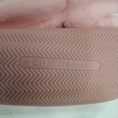 YOUTH BUNNY DESIGN PLUSH INDOOR WARM WINTER SLIPPERS - 2.5- 3 - PINK image 6