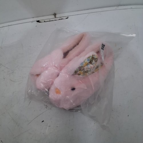 YOUTH BUNNY DESIGN PLUSH INDOOR WARM WINTER SLIPPERS - 2.5- 3 - PINK image 7
