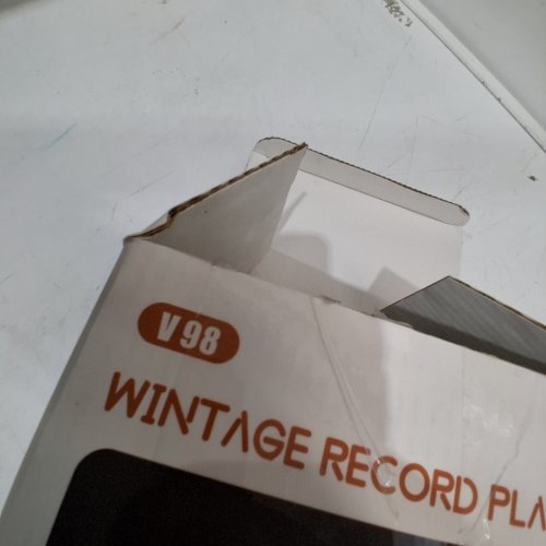 VINTAGE-STYLE RECORD PLAYER DIFFUSER WITH LIGHTS AND SOUND - WHITE (MODEL: V98) image 3