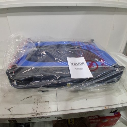 VEVOR PET BIKE TRAILER WITH QUICK RELEASE - 66LBS MAX - BLUE/BLACK (MODEL: PTS101) image 2