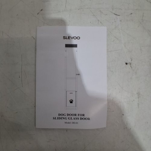 SLEVOO DOG DOOR FOR SLIDING GLASS DOOR - 79 1/5" TO 82" X 11.4 " - LARGE TALL - WHITE (MODEL: DD-01) image 4