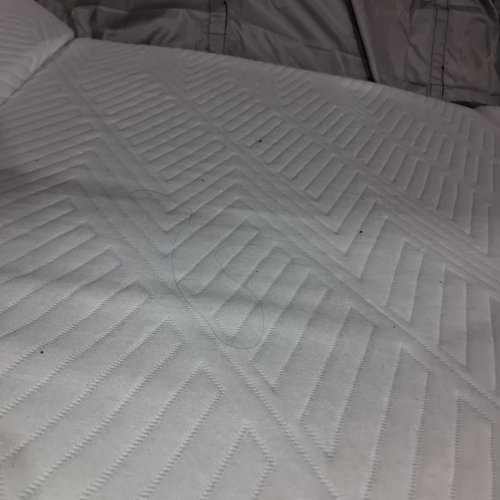 TRI-FOLD MEMORY FOAM MATTRESS WITH FOLDABLE DESIGN - TWIN - 4" - BLUE/WHITE image 5