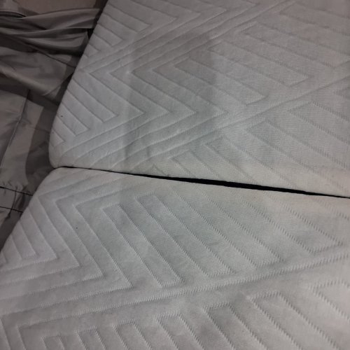 TRI-FOLD MEMORY FOAM MATTRESS WITH FOLDABLE DESIGN - TWIN - 4" - BLUE/WHITE image 7