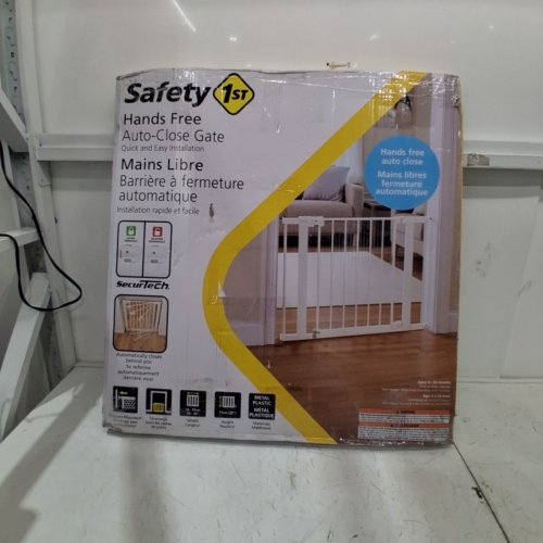 SAFETY 1ST EASY INSTALL AUTO-CLOSE GATE - 29" - 38" WIDE / 28" HIGH - WHITE (MODEL: GA099CWHO1ZY) image 4