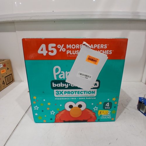 102PK PAMPERS BABY DRY ULTRA DIAPERS - SESAME STREET ELMO - SIZE: 4 (22LB TO 37LB) image 2