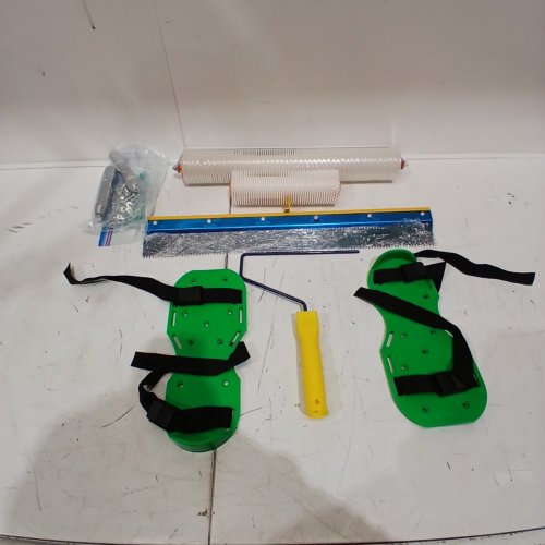 6PC SELF LEVELING FLOOR TOOL KIT - YELLOW/GREEN image 2