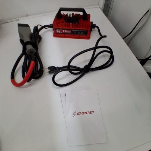 EPOWREY LEAD ACID BATTERY CHARGER FOR EZGO TXT D GOLF CARTS - 18A - 36V - RED (MODEL: EB-36V18A) image 4
