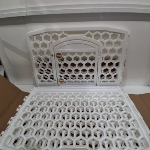 IRIS USA 6-PANEL EXERCISE PET PLAYPEN - 24" X 35" - WHITE HONEYCOMB (MODEL: CI-606E) image 3
