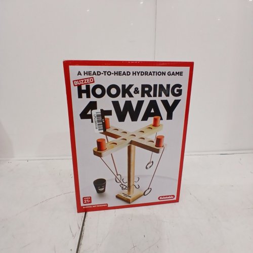 BUZZED HOOK AND RING 4-WAY RING TOSS DRINKING GAME - 2-4 PLAYERS image 2