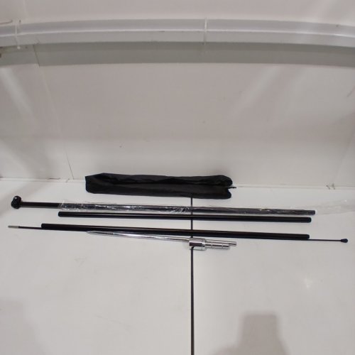 FEATHER FLAG KIT WITH POLE FOR OUTDOOR ADVERTISING *NO FLAG* - 12FT - BLACK image 2