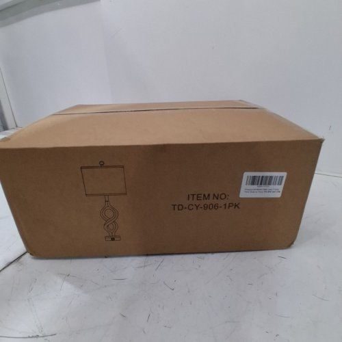 RINWEEY DIMMABLE TABLE LAMP WITH TOUCH CONTROL AND CHARGE PORTS - GOLD AND WHITE - (ITEM: TD-CY-906-1PK) image 2