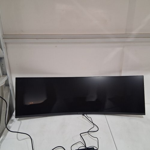 CRUA 49" ULTRA-WIDE CURVED GAMING 5K DQHD MONITOR WITH BUILT-IN SPEAKERS - 120HZ, 1500R, AMD FREESYNC, 120% SRGB - BLACK - (MODEL: CR490ZA) image 3