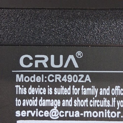 CRUA 49" ULTRA-WIDE CURVED GAMING 5K DQHD MONITOR WITH BUILT-IN SPEAKERS - 120HZ, 1500R, AMD FREESYNC, 120% SRGB - BLACK - (MODEL: CR490ZA) image 12