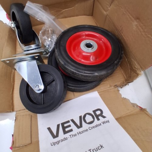 VEVOR ALUMINIUM CONVERTIBLE FOLDING HAND TRUCK/DOLLY - 225LBS CAP - (MODEL: 2020A) image 3