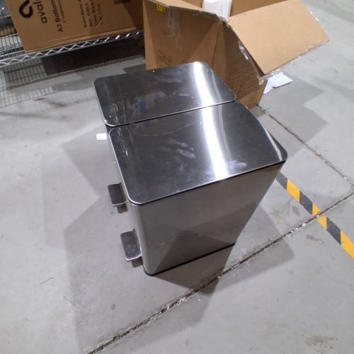 GARVEE RECTANGULAR DUAL TRASH CAN STAINLESS STEEL STEP TRASH CAN WITH REMOVABLE INNER BUCKETS, SOFT-CLOSE LID, AIRTIGHT - 30L (15L/EACH) - SILVER (MODEL: PHK_33ETADGA) image 5