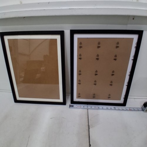 2PK NIHO-JIUMA DIAMOND WALL ART PICTURE FRAMES - 14" X 18" - BLACK/WHITE/CREAM image 2