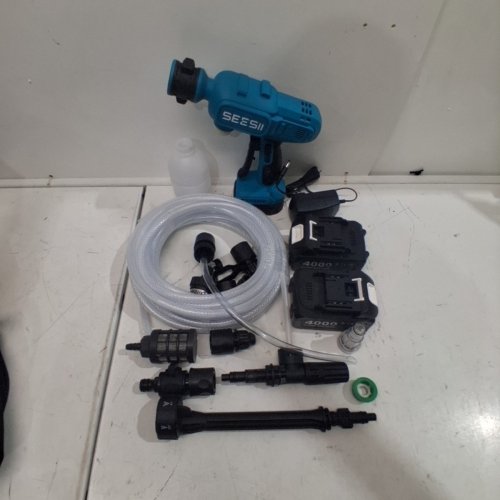 SEESII CORDLESS HIGH PRESSURE WASHER - 20 V, 100W - BLUE (MODEL: S005) image 3